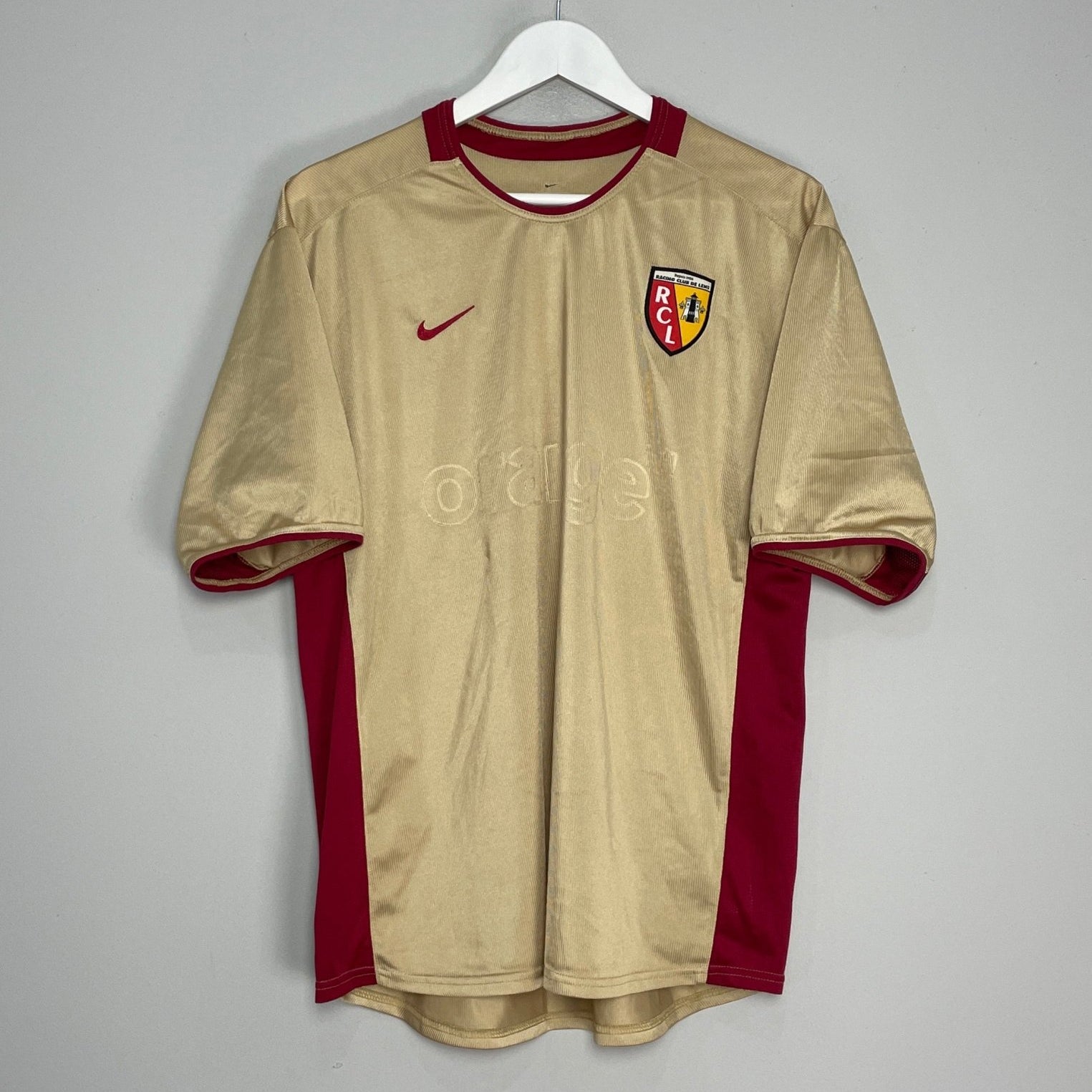 Shop 2002/03 RC LENS HOME SHIRT (L) NIKE, classic football shirts, vintage football shirts & retro soccer jerseys at Cult Kits