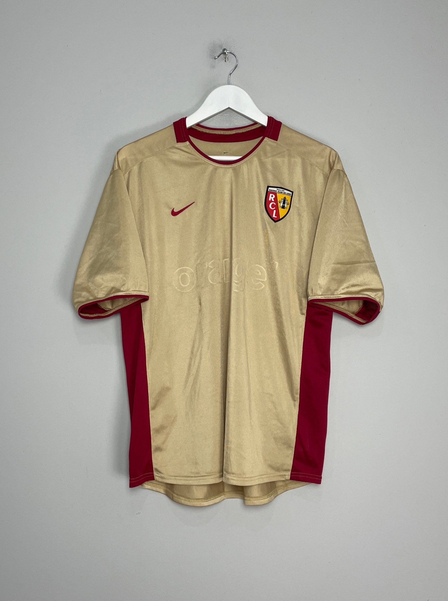 Shop 2002/03 RC LENS HOME SHIRT (L) NIKE, classic football shirts, vintage football shirts & retro soccer jerseys at Cult Kits
