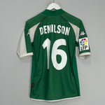 Shop 2002/03 REAL BETIS DENILSON #16 HOME SHIRT (S) KAPPA, classic football shirts, vintage football shirts & retro soccer jerseys at Cult Kits