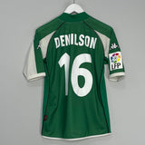 Shop 2002/03 REAL BETIS DENILSON #16 HOME SHIRT (S) KAPPA, classic football shirts, vintage football shirts & retro soccer jerseys at Cult Kits