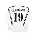 Buy 2002/03 Real Madrid Cambiasso 19 L/S C/L Home Shirt (M) Adidas ~ Free worldwide shipping ~ Authentic Vintage Football Shirts from Cult Kits