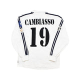 Buy 2002/03 Real Madrid Cambiasso 19 L/S C/L Home Shirt (M) Adidas ~ Free worldwide shipping ~ Authentic Vintage Football Shirts from Cult Kits