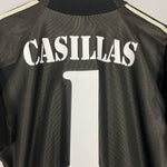 Shop 2002/03 REAL MADRID CASILLAS #1 *CENTENARY* GK SHIRT (M) ADIDAS, classic football shirts, vintage football shirts & retro soccer jerseys at Cult Kits