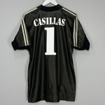Shop 2002/03 REAL MADRID CASILLAS #1 *CENTENARY* GK SHIRT (M) ADIDAS, classic football shirts, vintage football shirts & retro soccer jerseys at Cult Kits