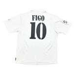Buy 2002/03 Real Madrid Figo 10 *Centenary* Home Shirt (L) Adidas ~ Free worldwide shipping ~ Authentic Vintage Football Shirts from Cult Kits
