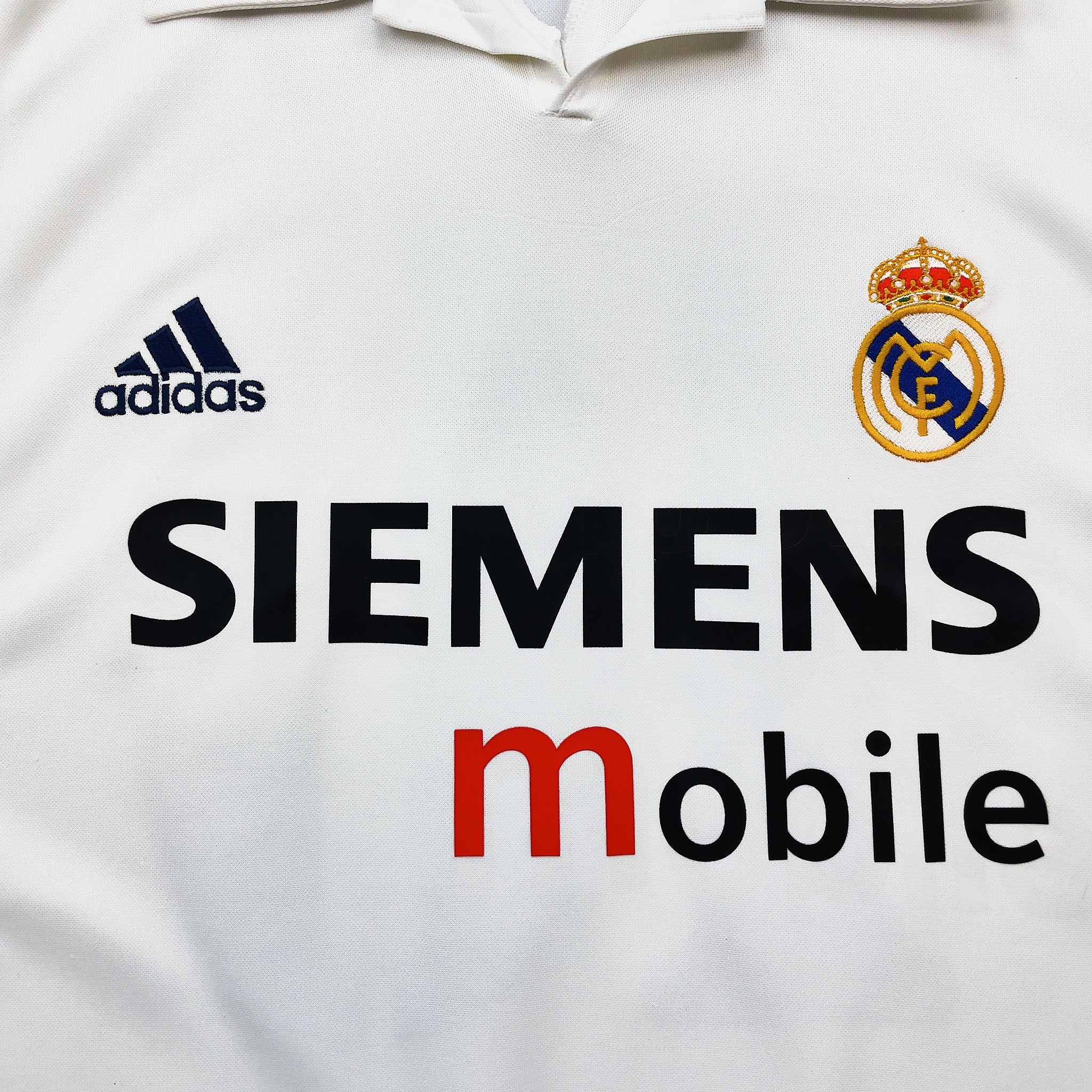 Buy 2002/03 Real Madrid Figo 10 *Centenary* Home Shirt (L) Adidas ~ Free worldwide shipping ~ Authentic Vintage Football Shirts from Cult Kits