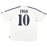 Buy 2002/03 Real Madrid Figo 10 C/L Centenary Home Shirt (L) Adidas ~ Free worldwide shipping ~ Authentic Vintage Football Shirts from Cult Kits