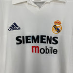 Shop 2002/03 REAL MADRID PAVON #22 *PLAYER ISSUE* L/S C/L HOME SHIRT (L) ADIDAS, classic football shirts, vintage football shirts & retro soccer jerseys at Cult Kits