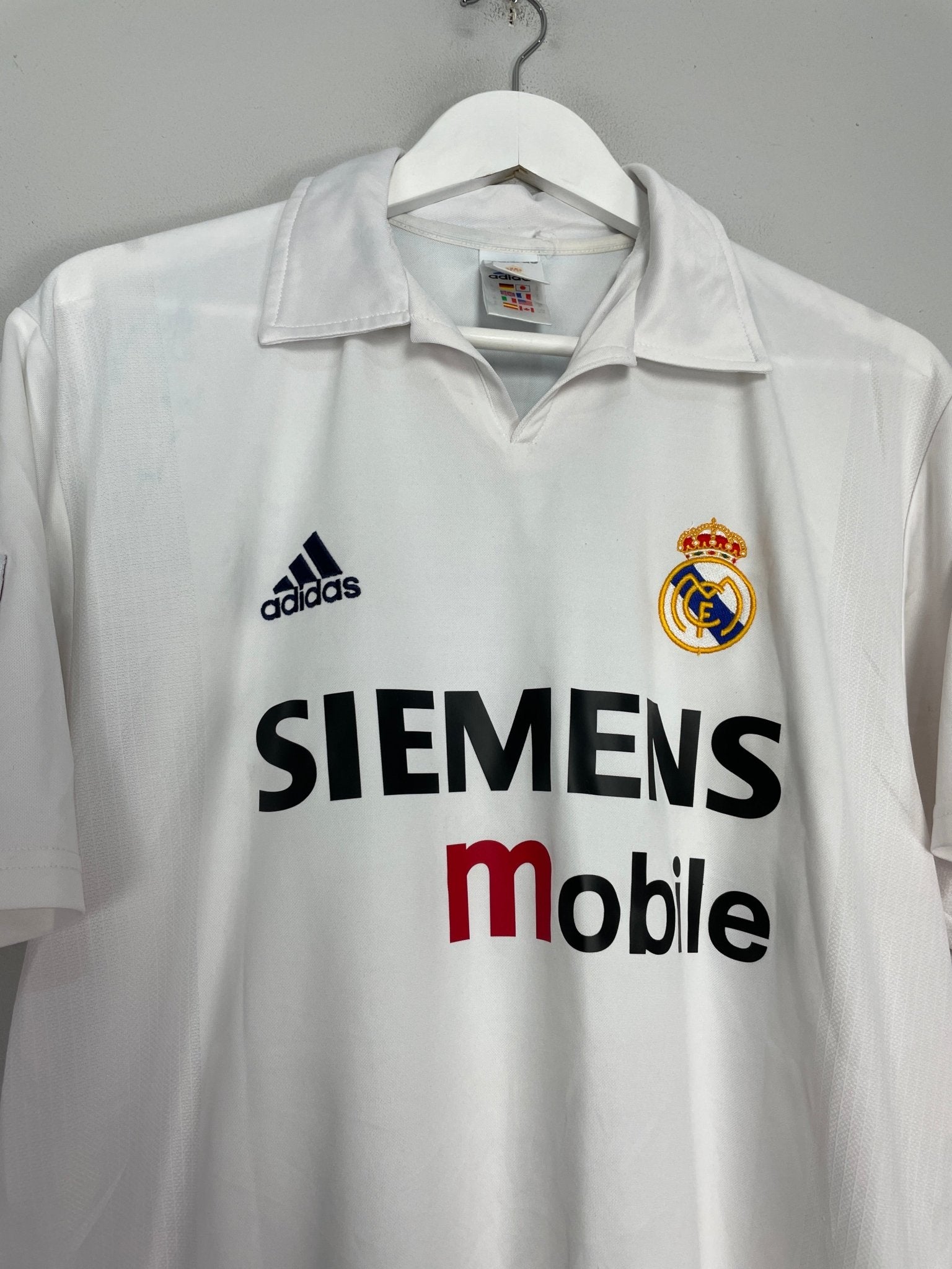 Shop 2002/03 REAL MADRID RAUL #7 HOME SHIRT (M) ADIDAS, classic football shirts, vintage football shirts & retro soccer jerseys at Cult Kits