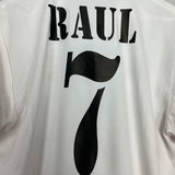 Shop 2002/03 REAL MADRID RAUL #7 HOME SHIRT (M) ADIDAS, classic football shirts, vintage football shirts & retro soccer jerseys at Cult Kits