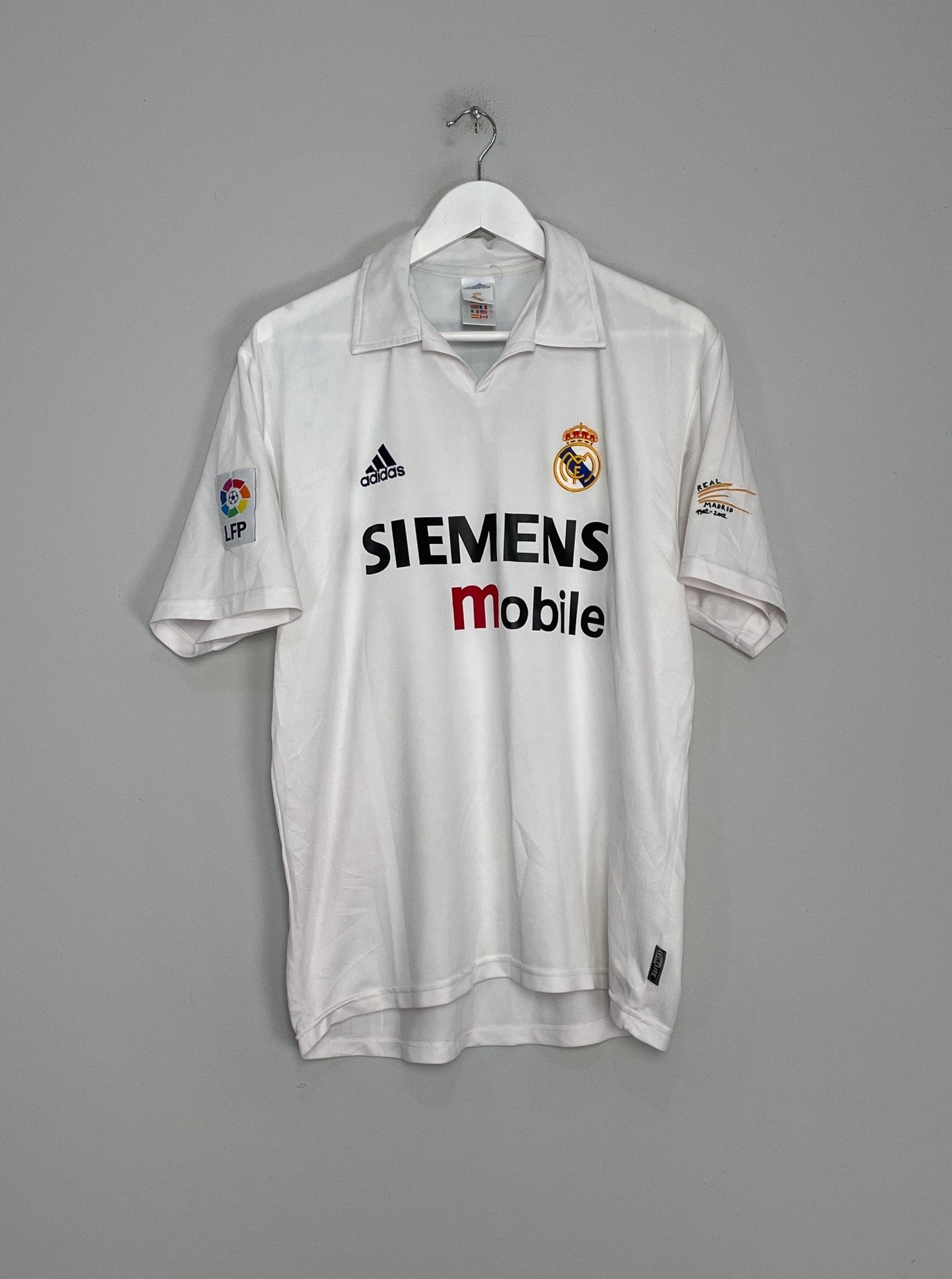Shop 2002/03 REAL MADRID RAUL #7 HOME SHIRT (M) ADIDAS, classic football shirts, vintage football shirts & retro soccer jerseys at Cult Kits
