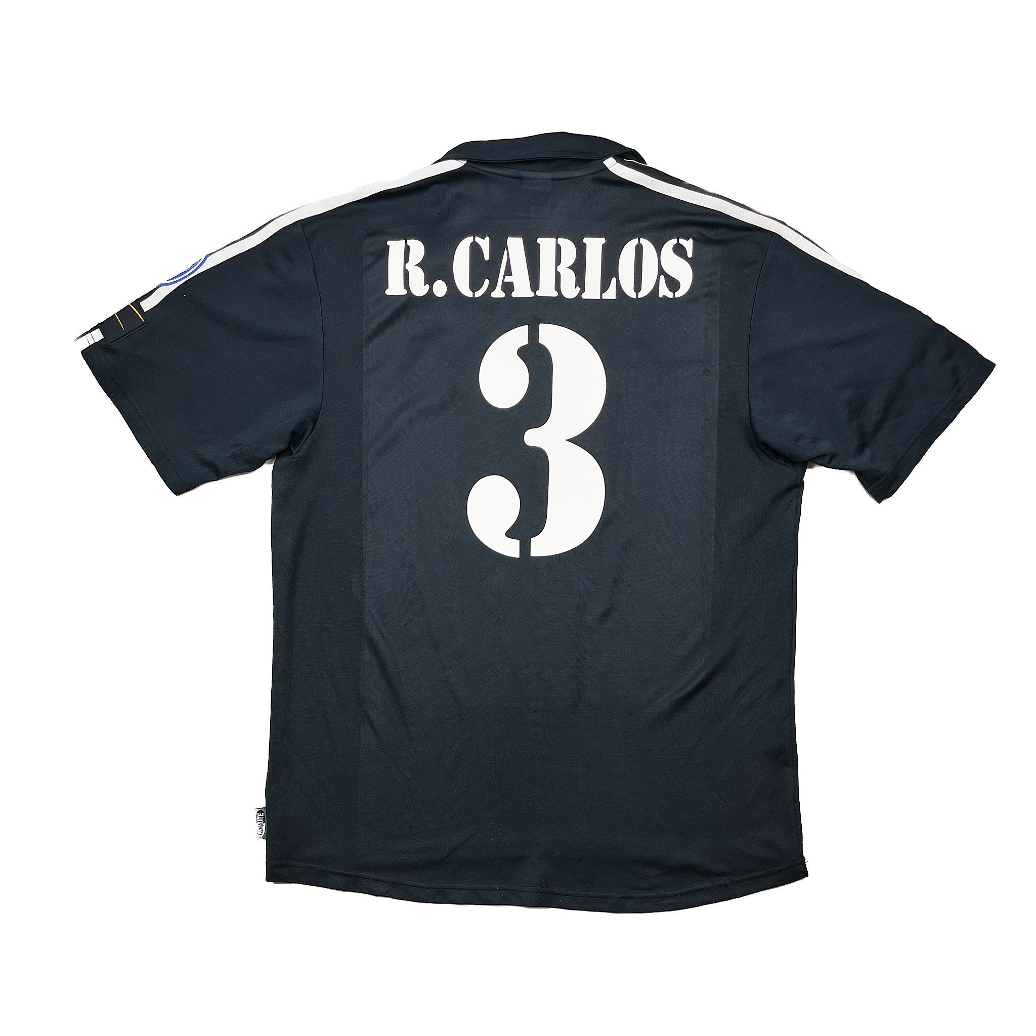 Buy 2002/03 Real Madrid R.Carlos 3 *Centenary* C/L Away Shirt (L) Adidas ~ Free worldwide shipping ~ Authentic Vintage Football Shirts from Cult Kits