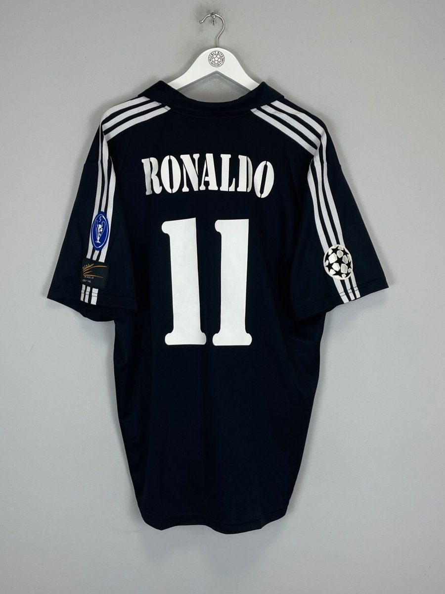2002/03 REAL MADRID RONALDO 11 *CENTENARY* AWAY SHIRT (XL) ADIDAS - Cult Kits - XL - Buy Vintage Football Shirts, Authentic Retro Football Shirts For Sale, Classic Football Shirts & Soccer Jersey