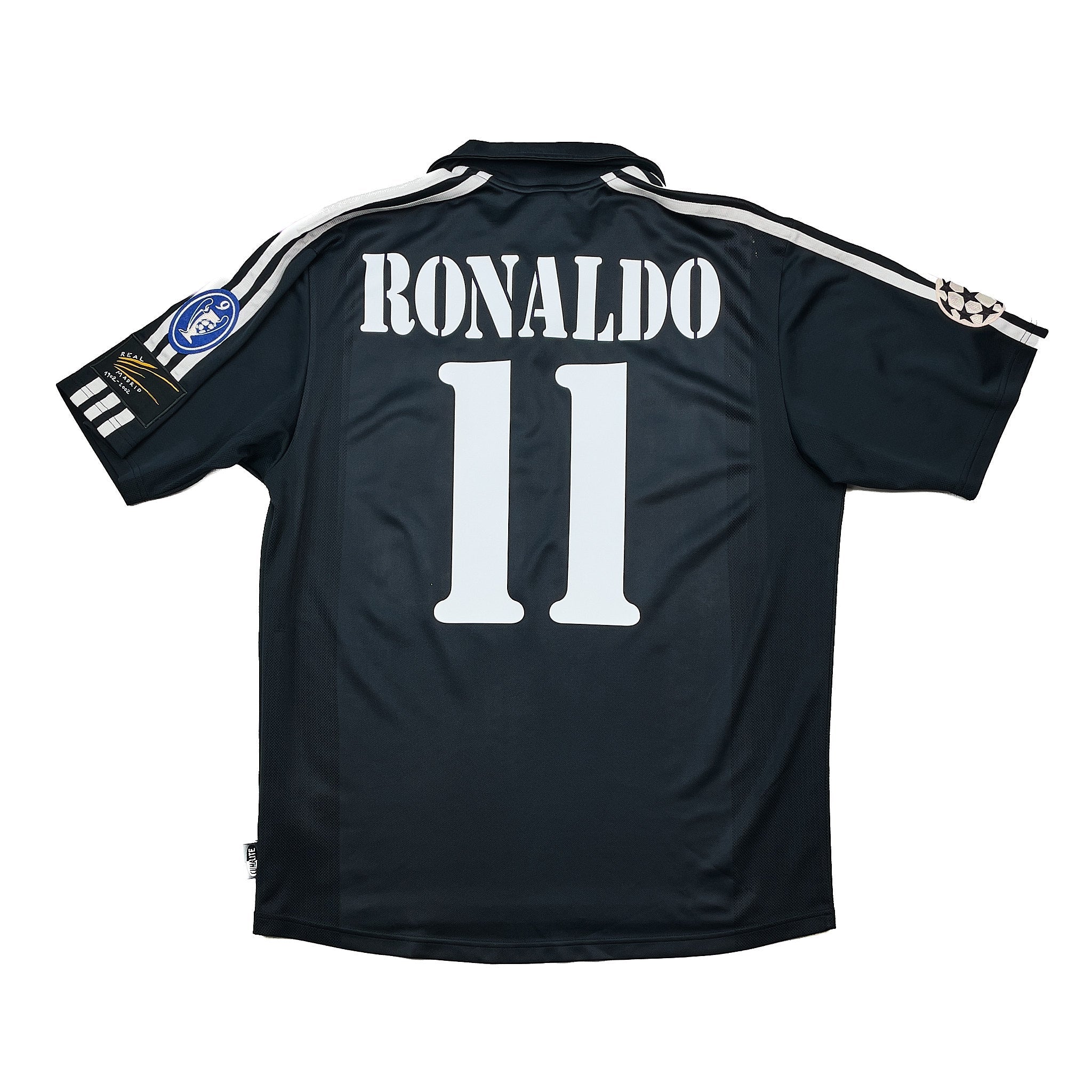 Buy 2002/03 Real Madrid Ronaldo 11 *Centenary* C/L Away Shirt (M) Adidas ~ Free worldwide shipping ~ Authentic Vintage Football Shirts from Cult Kits