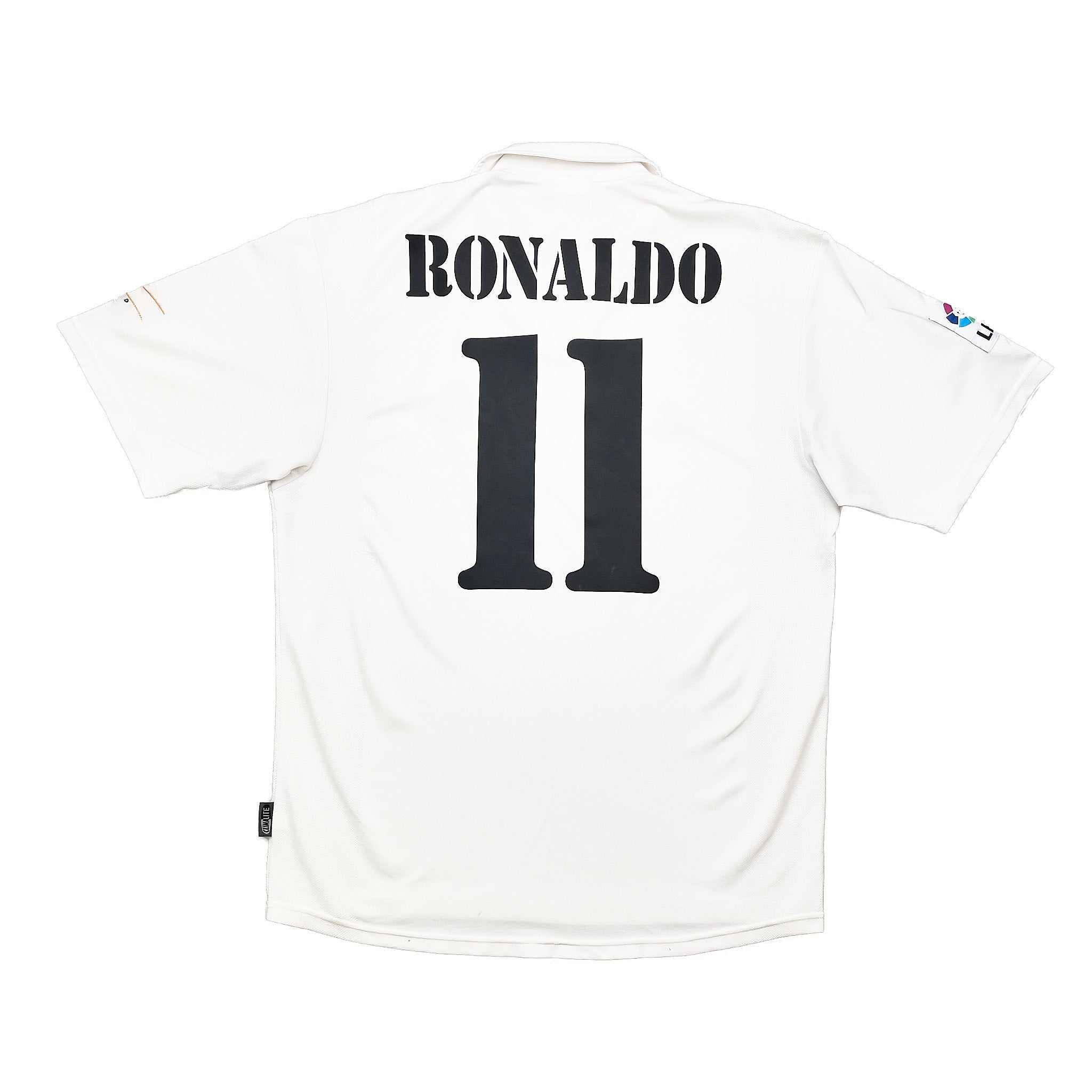 Buy 2002/03 Real Madrid Ronaldo 11 Centenary Home Shirt (M) Adidas ~ Free worldwide shipping ~ Authentic Vintage Football Shirts from Cult Kits
