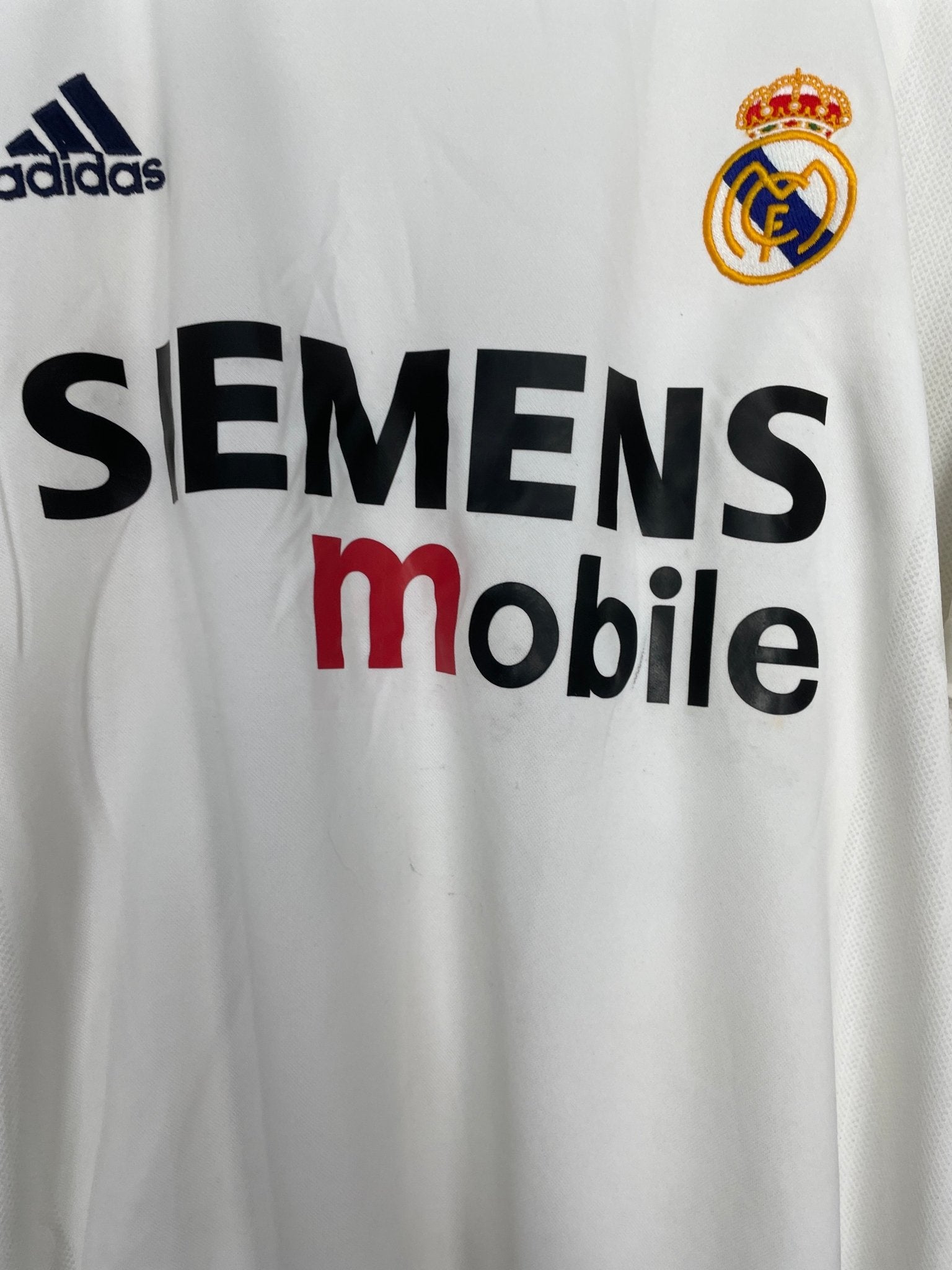 2002/03 REAL MADRID RONALDO #11 *CENTENARY* HOME SHIRT (XL) ADIDAS