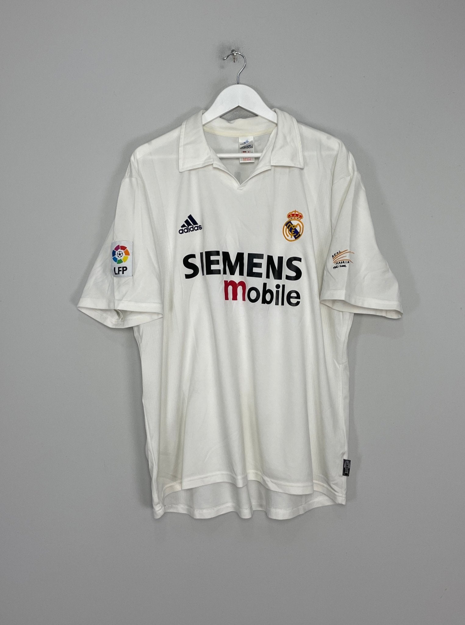 2002/03 REAL MADRID RONALDO #11 *CENTENARY* HOME SHIRT (XL) ADIDAS