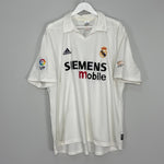 Shop 2002/03 REAL MADRID RONALDO #11 *CENTENARY* HOME SHIRT (XL) ADIDAS, classic football shirts, vintage football shirts & retro soccer jerseys at Cult Kits