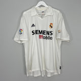 Shop 2002/03 REAL MADRID RONALDO #11 *CENTENARY* HOME SHIRT (XL) ADIDAS, classic football shirts, vintage football shirts & retro soccer jerseys at Cult Kits