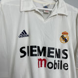 Shop 2002/03 REAL MADRID RONALDO #11 *CENTENARY* HOME SHIRT (XL) ADIDAS, classic football shirts, vintage football shirts & retro soccer jerseys at Cult Kits