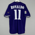 Shop 2002/03 REAL MADRID RONALDO #11 CENTENARY THIRD SHIRT (L) ADIDAS, classic football shirts, vintage football shirts & retro soccer jerseys at Cult Kits