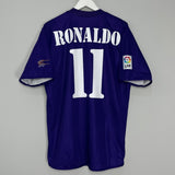 Shop 2002/03 REAL MADRID RONALDO #11 CENTENARY THIRD SHIRT (L) ADIDAS, classic football shirts, vintage football shirts & retro soccer jerseys at Cult Kits