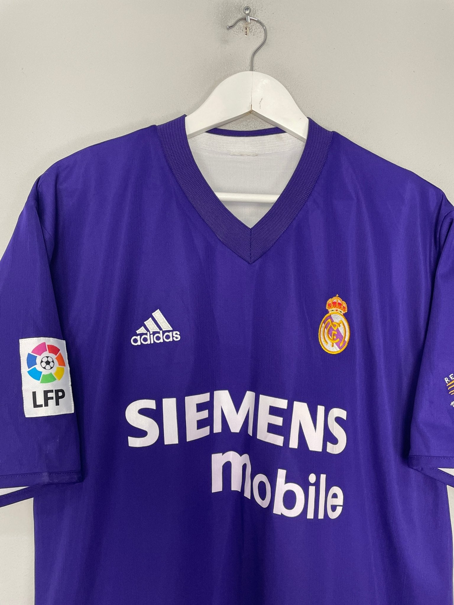 Shop 2002/03 REAL MADRID RONALDO #11 CENTENARY THIRD SHIRT (L) ADIDAS, classic football shirts, vintage football shirts & retro soccer jerseys at Cult Kits