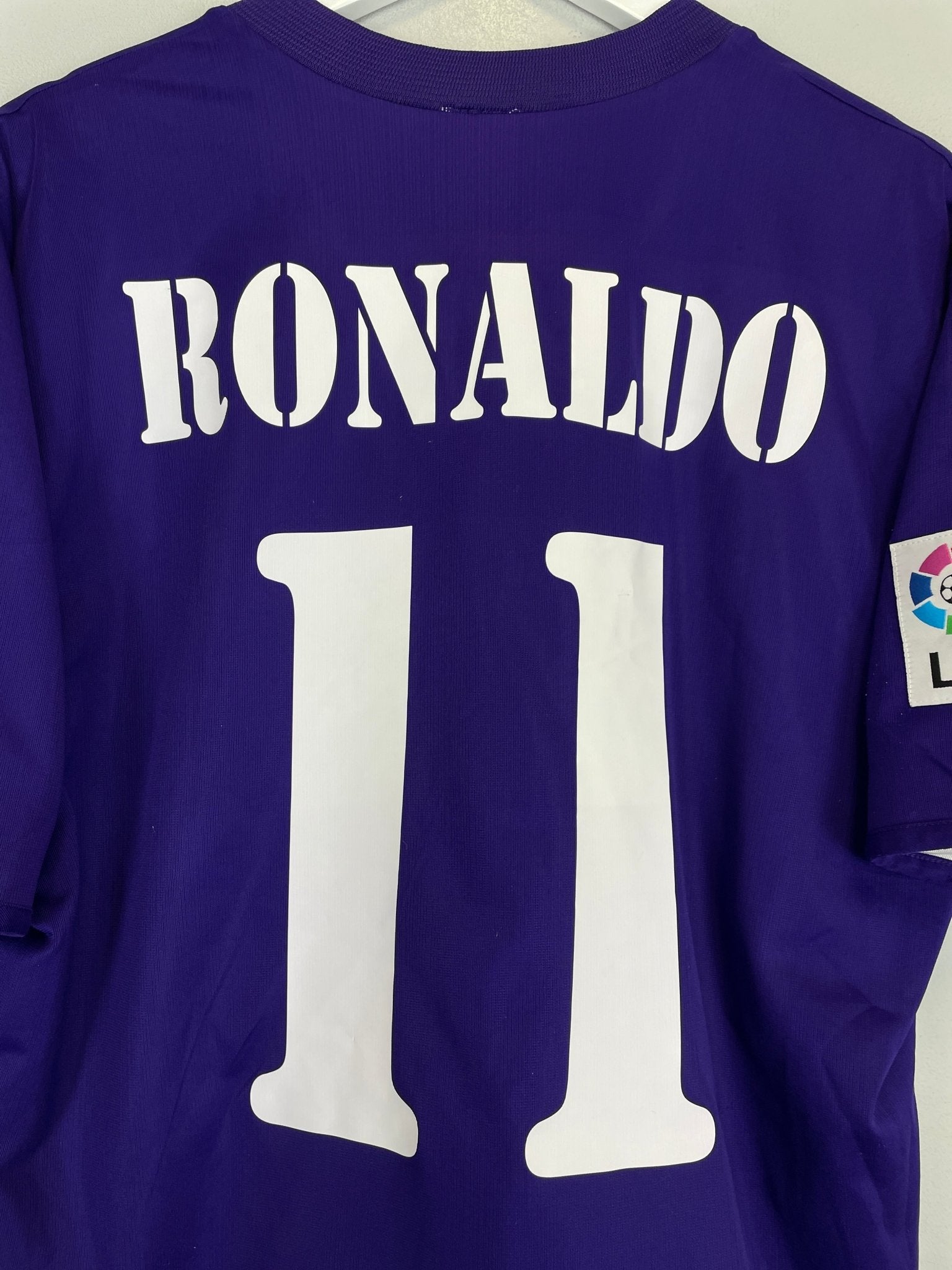Shop 2002/03 REAL MADRID RONALDO #11 CENTENARY THIRD SHIRT (L) ADIDAS, classic football shirts, vintage football shirts & retro soccer jerseys at Cult Kits