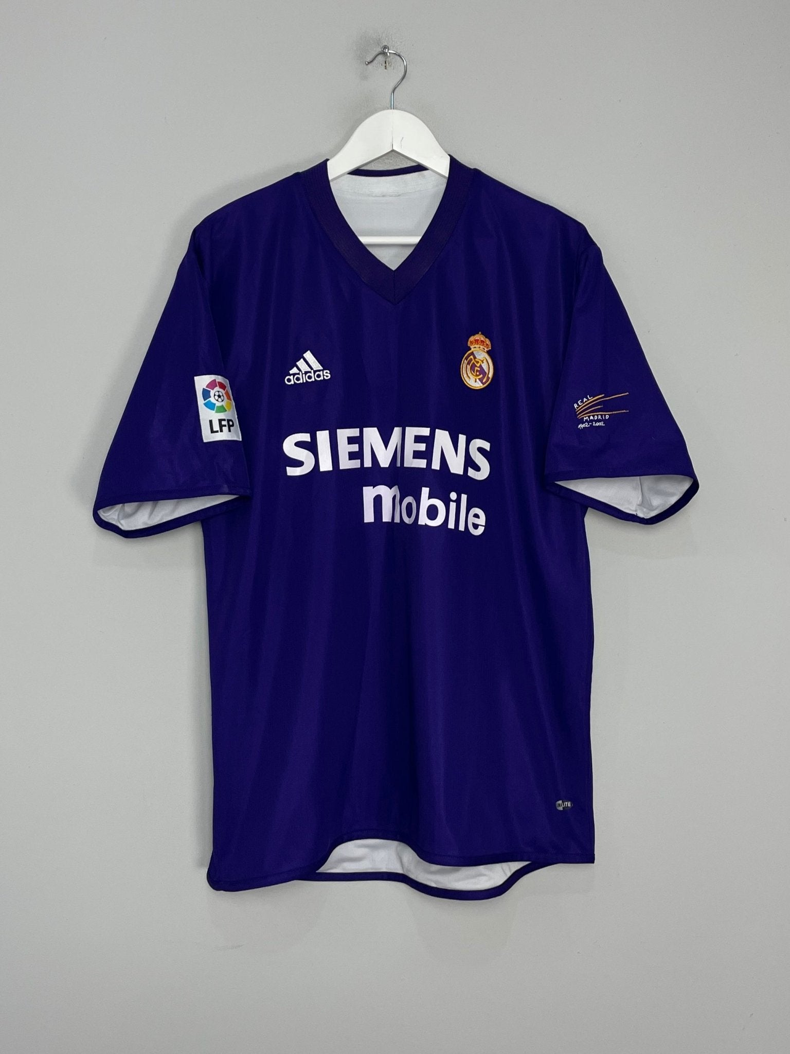 Shop 2002/03 REAL MADRID RONALDO #11 CENTENARY THIRD SHIRT (L) ADIDAS, classic football shirts, vintage football shirts & retro soccer jerseys at Cult Kits