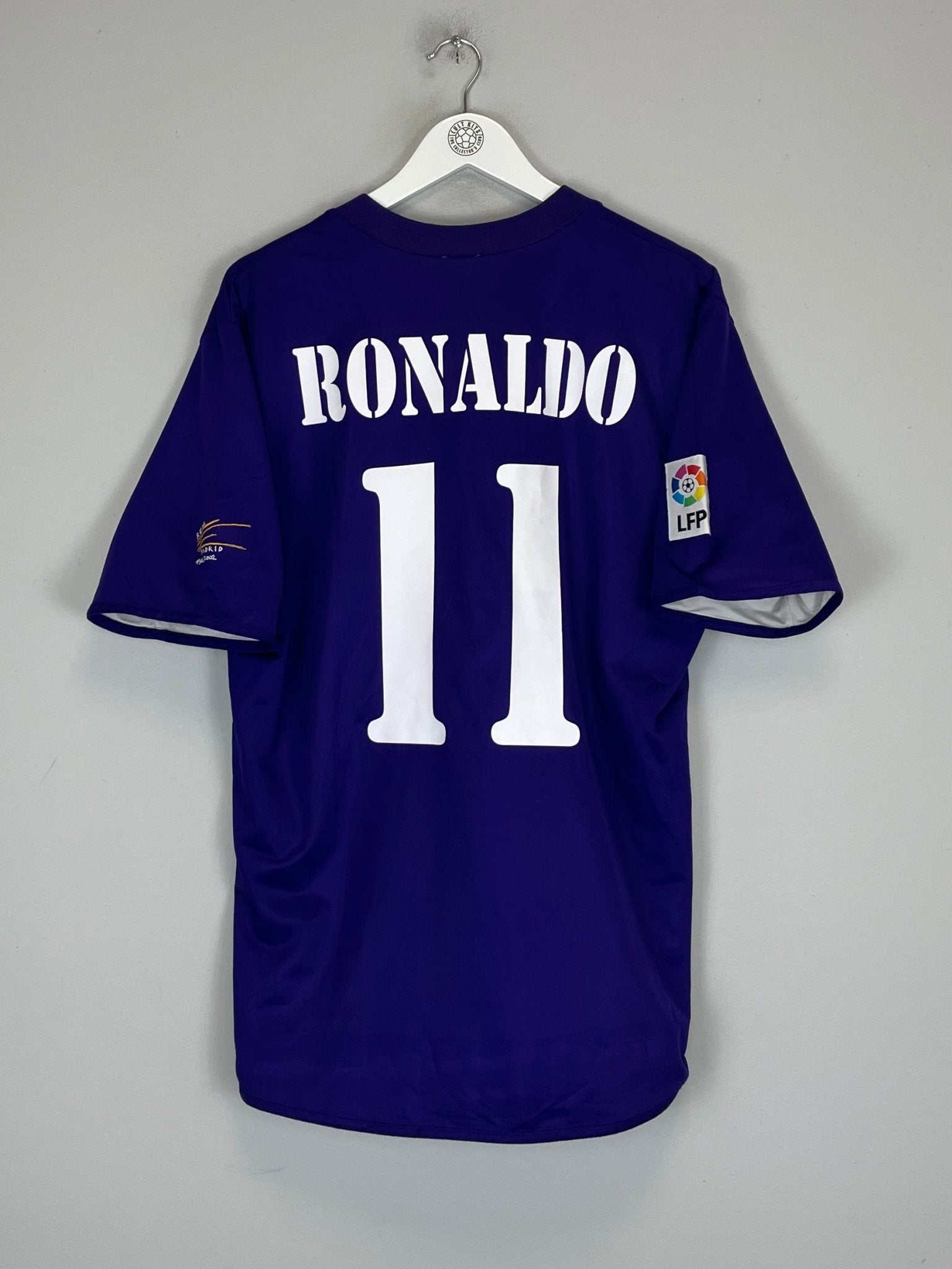 Shop 2002/03 REAL MADRID RONALDO #11 CENTENARY THIRD SHIRT (L) ADIDAS, classic football shirts, vintage football shirts & retro soccer jerseys at Cult Kits