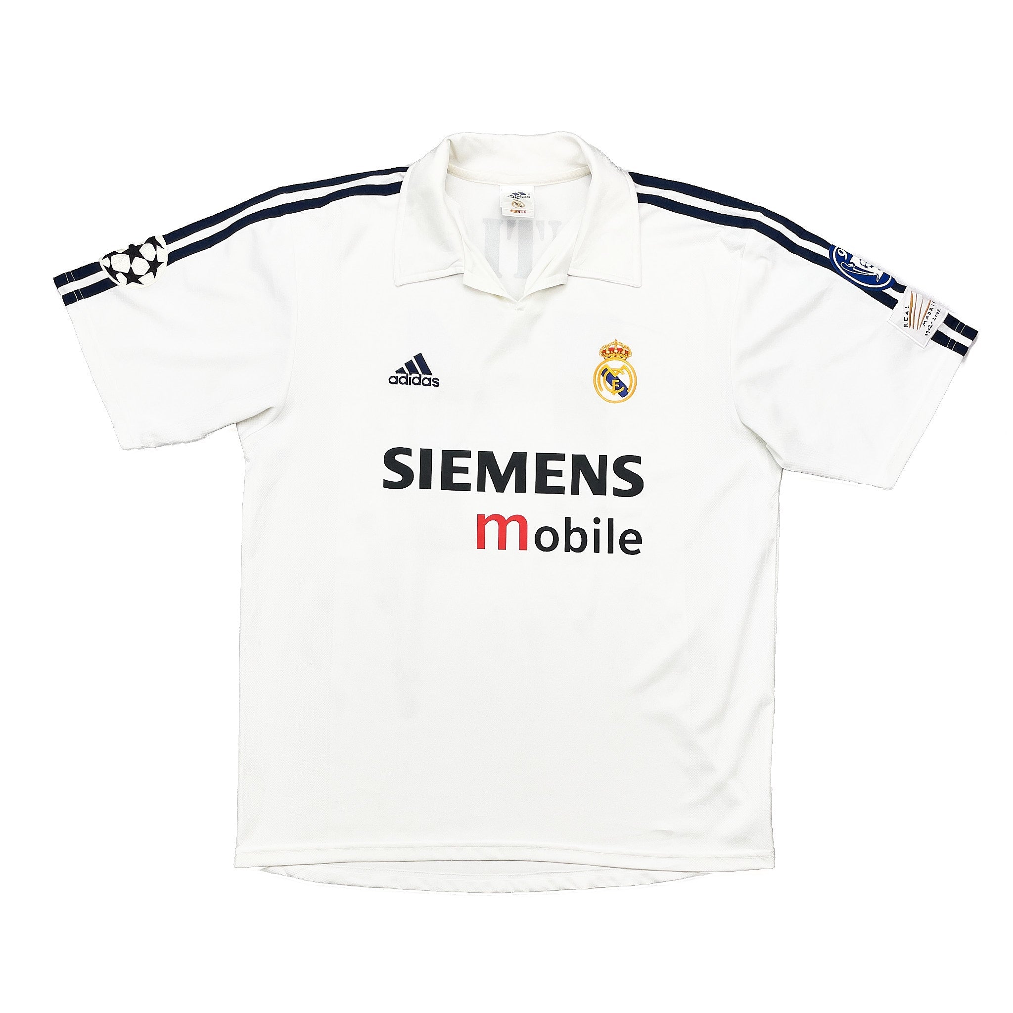 Buy 2002/03 Real Madrid Ronaldo 11 C/L Centenary Home Shirt (M) Adidas ~ Free worldwide shipping ~ Authentic Vintage Football Shirts from Cult Kits