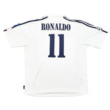 Buy 2002/03 Real Madrid Ronaldo 11 C/L *Centenary* Home Shirt (XL) Adidas ~ Free worldwide shipping available ~ Authentic Vintage Football Shirts from Cult Kits