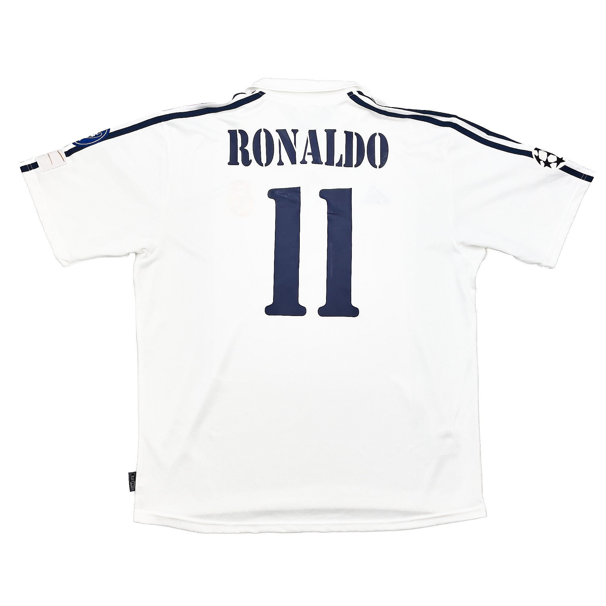 Buy 2002/03 Real Madrid Ronaldo 11 C/L *Centenary* Home Shirt (XL) Adidas ~ Free worldwide shipping available ~ Authentic Vintage Football Shirts from Cult Kits