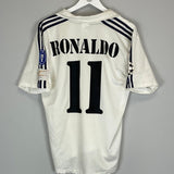 2002/03 REAL MADRID RONALDO 11 C/L HOME SHIRT (M) ADIDAS - Cult Kits - Medium - Buy Vintage Football Shirts, Authentic Retro Football Shirts For Sale, Classic Football Shirts & Soccer Jersey