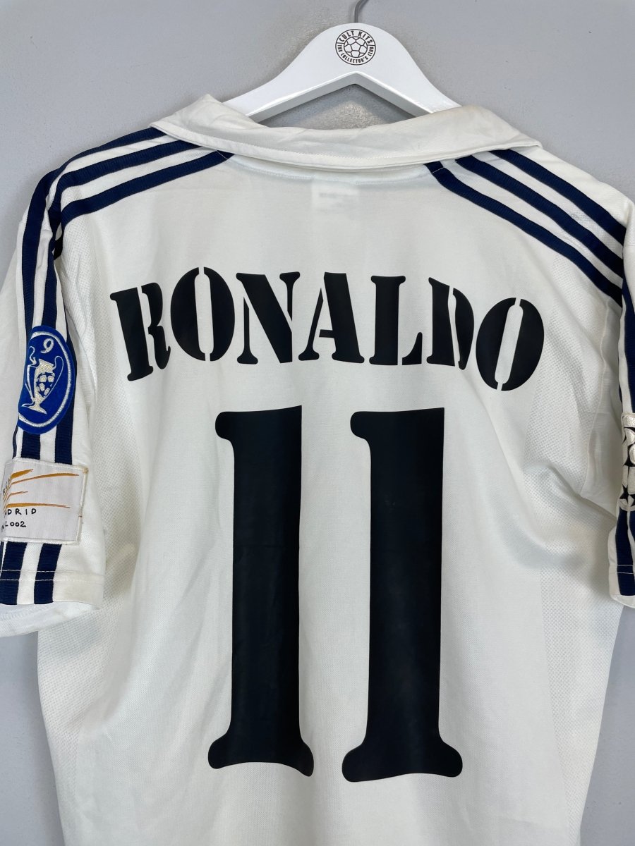 2002/03 REAL MADRID RONALDO 11 C/L HOME SHIRT (M) ADIDAS - Cult Kits - Medium - Buy Vintage Football Shirts, Authentic Retro Football Shirts For Sale, Classic Football Shirts & Soccer Jersey