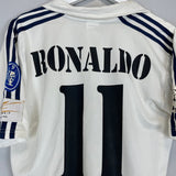 2002/03 REAL MADRID RONALDO 11 C/L HOME SHIRT (M) ADIDAS - Cult Kits - Medium - Buy Vintage Football Shirts, Authentic Retro Football Shirts For Sale, Classic Football Shirts & Soccer Jersey