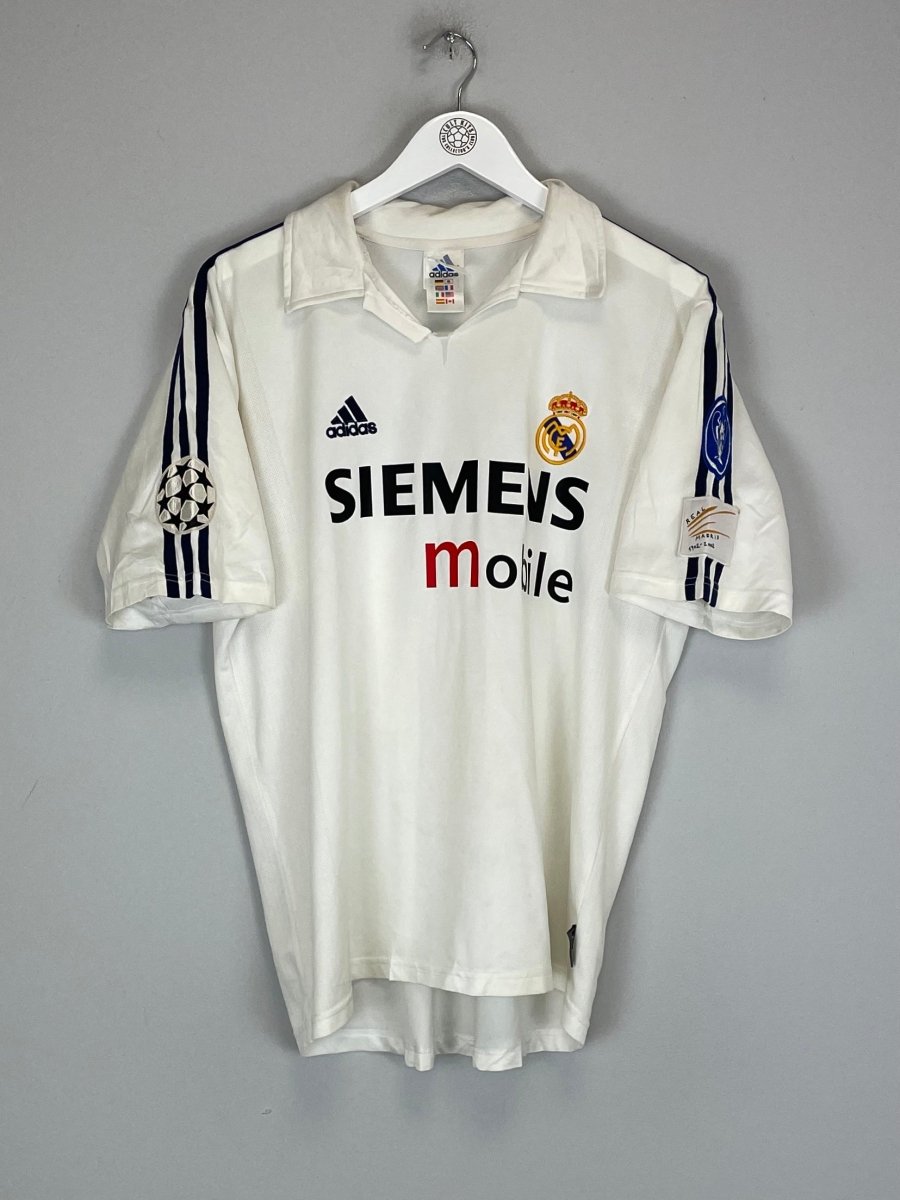 2002/03 REAL MADRID RONALDO 11 C/L HOME SHIRT (M) ADIDAS - Cult Kits - Medium - Buy Vintage Football Shirts, Authentic Retro Football Shirts For Sale, Classic Football Shirts & Soccer Jersey