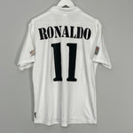 Shop 2002/03 REAL MADRID RONALDO #11 HOME SHIRT (M) ADIDAS, classic football shirts, vintage football shirts & retro soccer jerseys at Cult Kits