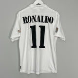 Shop 2002/03 REAL MADRID RONALDO #11 HOME SHIRT (M) ADIDAS, classic football shirts, vintage football shirts & retro soccer jerseys at Cult Kits