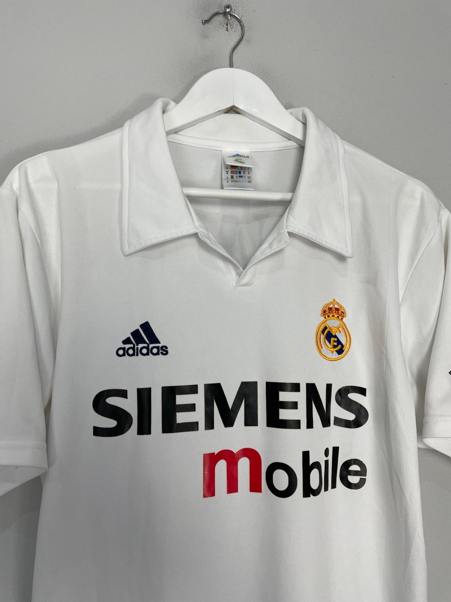 Shop 2002/03 REAL MADRID RONALDO #11 HOME SHIRT (M) ADIDAS, classic football shirts, vintage football shirts & retro soccer jerseys at Cult Kits