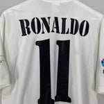Shop 2002/03 REAL MADRID RONALDO #11 HOME SHIRT (M) ADIDAS, classic football shirts, vintage football shirts & retro soccer jerseys at Cult Kits