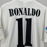 Shop 2002/03 REAL MADRID RONALDO #11 HOME SHIRT (M) ADIDAS, classic football shirts, vintage football shirts & retro soccer jerseys at Cult Kits