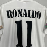 Shop 2002/03 REAL MADRID RONALDO #11 HOME SHIRT (M) ADIDAS, classic football shirts, vintage football shirts & retro soccer jerseys at Cult Kits