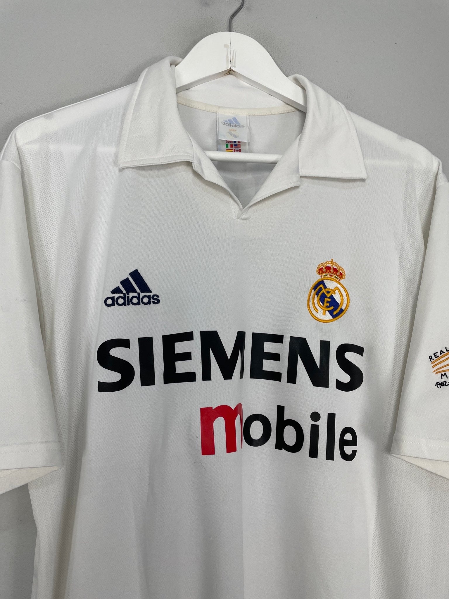 Shop 2002/03 REAL MADRID RONALDO #11 HOME SHIRT (M) ADIDAS, classic football shirts, vintage football shirts & retro soccer jerseys at Cult Kits