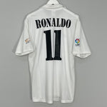 Shop 2002/03 REAL MADRID RONALDO #11 HOME SHIRT (M) ADIDAS, classic football shirts, vintage football shirts & retro soccer jerseys at Cult Kits