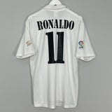 Shop 2002/03 REAL MADRID RONALDO #11 HOME SHIRT (M) ADIDAS, classic football shirts, vintage football shirts & retro soccer jerseys at Cult Kits