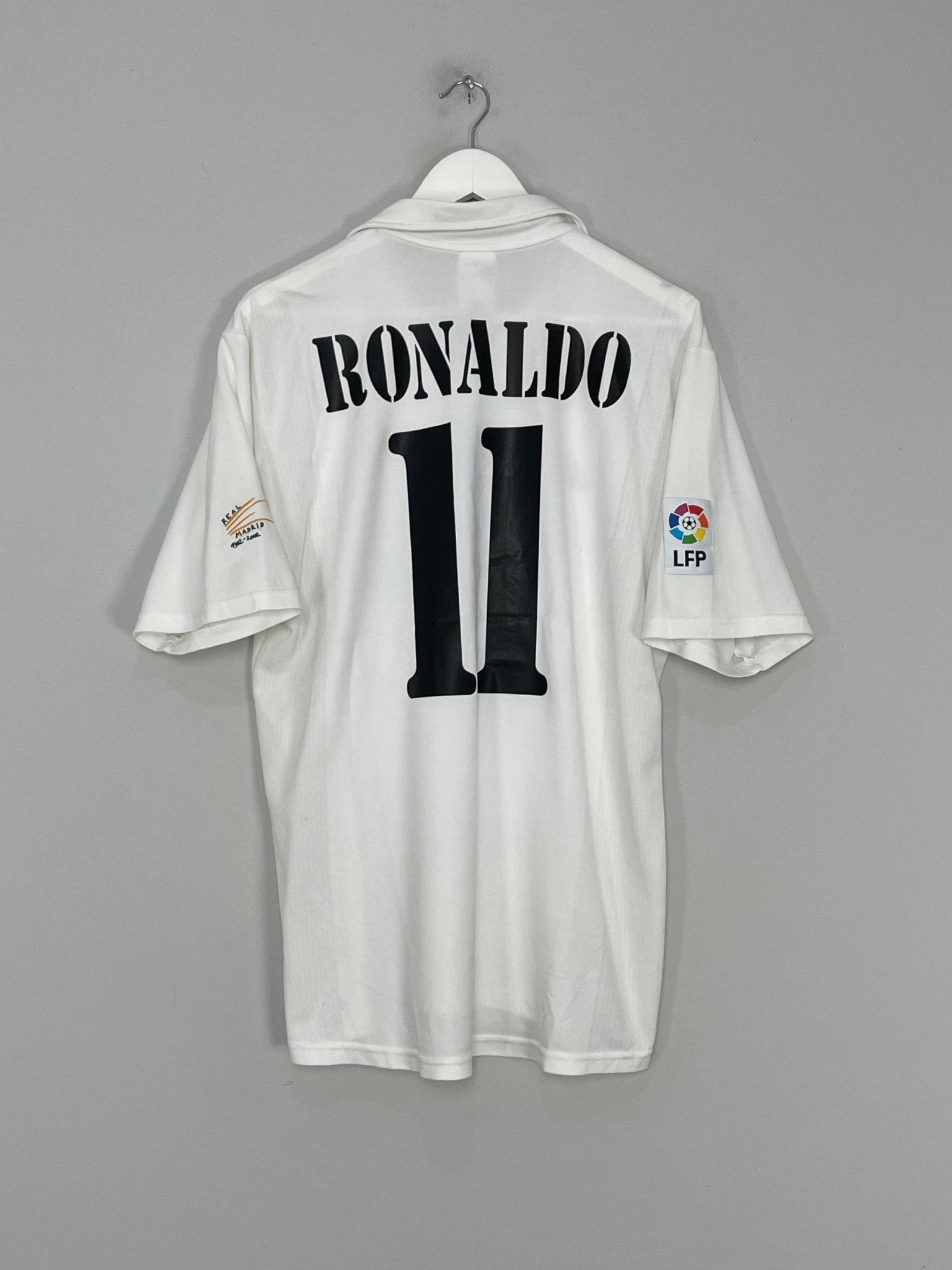 Shop 2002/03 REAL MADRID RONALDO #11 HOME SHIRT (M) ADIDAS, classic football shirts, vintage football shirts & retro soccer jerseys at Cult Kits