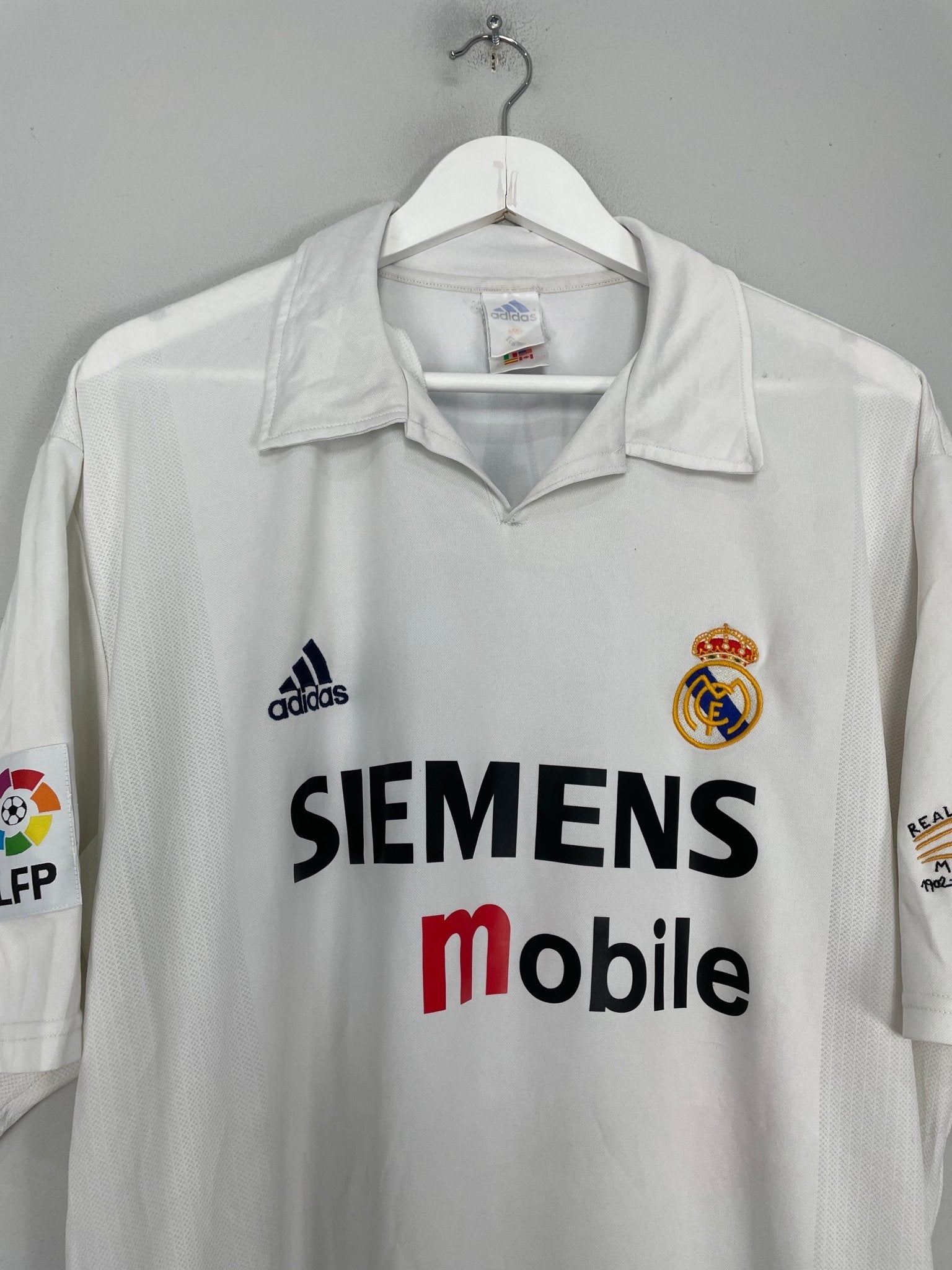 Shop 2002/03 REAL MADRID RONALDO #11 HOME SHIRT (XL) ADIDAS, classic football shirts, vintage football shirts & retro soccer jerseys at Cult Kits