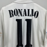 Shop 2002/03 REAL MADRID RONALDO #11 HOME SHIRT (XL) ADIDAS, classic football shirts, vintage football shirts & retro soccer jerseys at Cult Kits