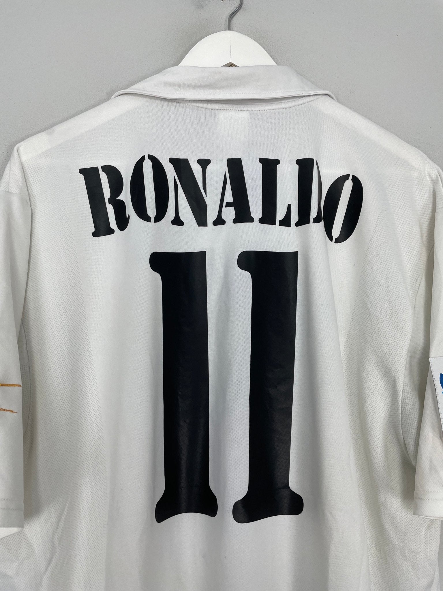 Shop 2002/03 REAL MADRID RONALDO #11 HOME SHIRT (XL) ADIDAS, classic football shirts, vintage football shirts & retro soccer jerseys at Cult Kits